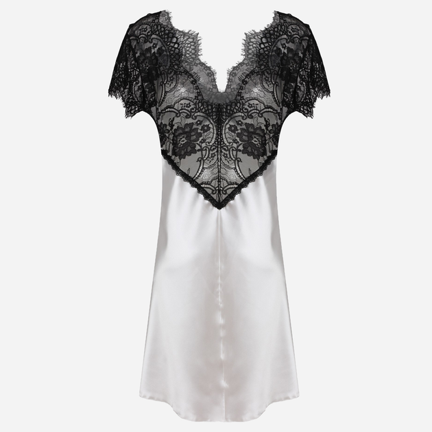 Koszula nocna damska DKaren Slip Kayla XL Jasny ecru (5903251374737) - obraz 3