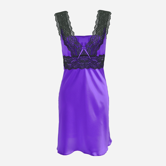 Koszula nocna DKaren Slip Maya L Violet (5901780608040) - obraz 1