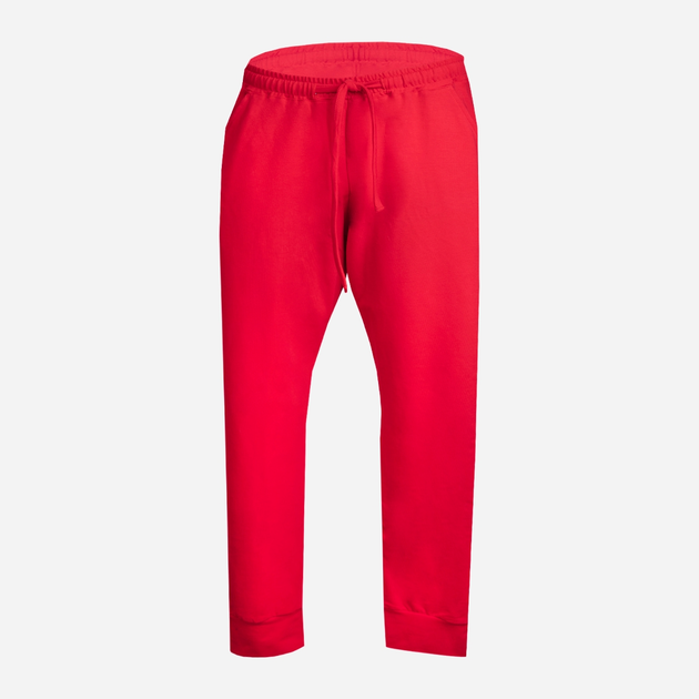 Spodnie dresowe męskie DKaren Pants Justin L Czerwone (5903251464551) - obraz 3