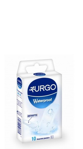 Plaster Urgo Waterproof Benzalkonium Chloride Assorted Apostate 10 szt (3546895048897) - obraz 1