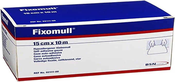 Leukopalstir BSN Medical Fixomull 15 cm x 10 m (4042809020892) - obraz 1