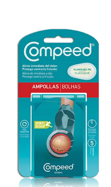 Пластир Compeed Blisters Underfoot 5 шт (3574660559859) - зображення 1