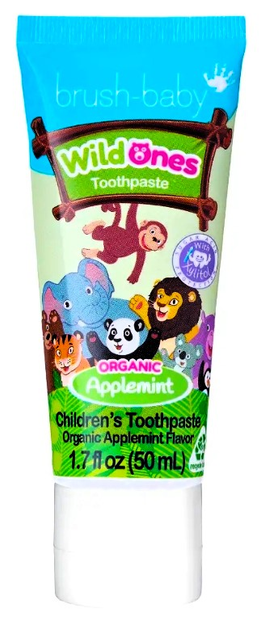 Детская зубная паста Brush-Baby WildOnes Applemint 3+ 50 мл (5060178102451) - изображение 1