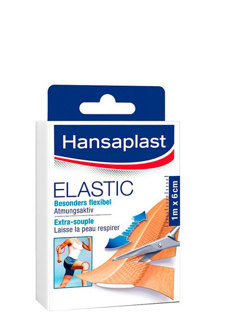 Пластырь Hansaplast Elastic Tira 1 шт (4005800174940) - изображение 1