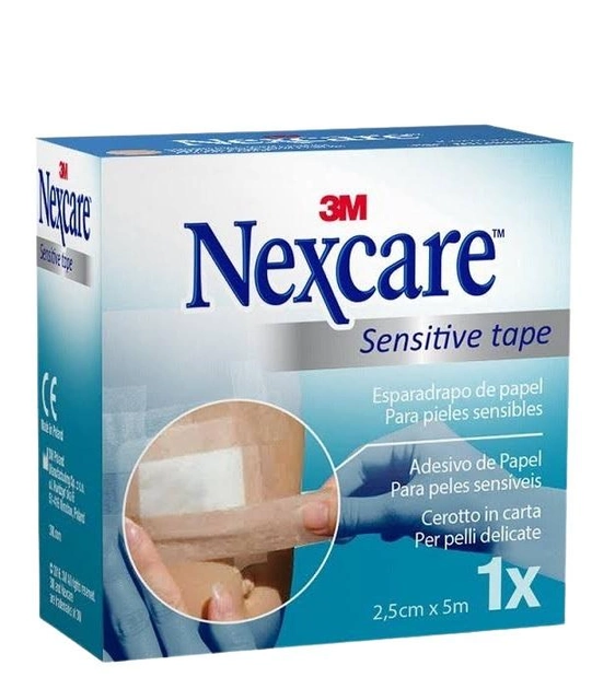 Рулон пластыря 3M Nexcare Tape Paper Skin 1 шт (4054596760868) - изображение 1