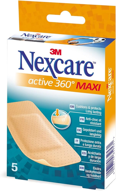 Пластырь 3М Nexcare Active 360 5 шт (4046719659531) - изображение 1