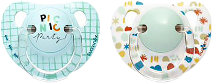 Smoczka Suavinex Pack of 2 Pacifiers with Anatomical Latex Teat +6M (8426420800389) - obraz 1