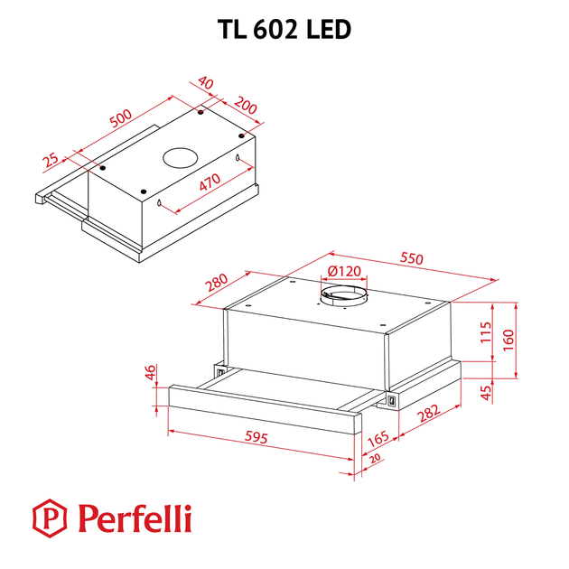Вытяжка Perfelli TL 602 WH LED - изображение 12