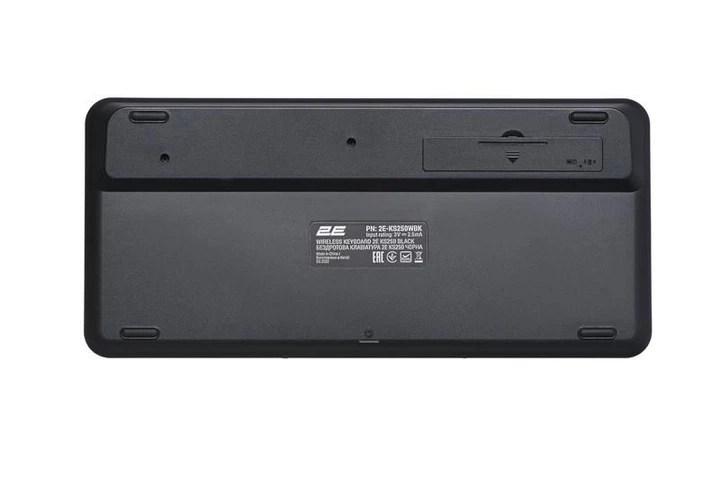 Клавіатура бездротова 2E KS250 WL BT Black (2E-KS250WBK_UA) - Фото 9 Клавіатура бездротова 2E KS250 WL BT Black (2E-KS250WBK_UA) - зображення 9