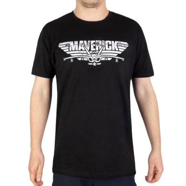 Футболка Sturm Mil-Tec з малюнком Maverick T-Shirt (Black) 3XL - зображення 1