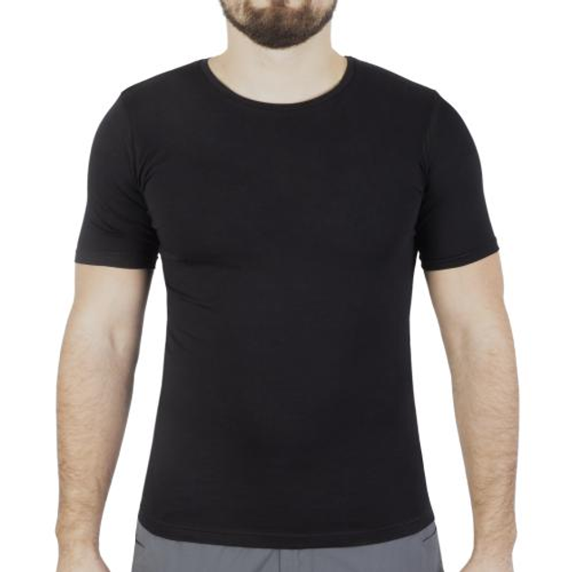 Футболка Sturm Mil-Tec однотонная Top Gun T-Shirt Slim Fit (2 шт в комплекте) (Black) S - изображение 1