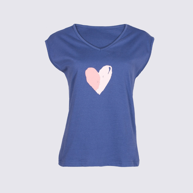 Футболка Yoclub Cotton Top PKB-0002K-A110 S Темно-синя (5903999467814) - зображення 2