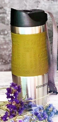 Универсальная повседневная термокружка EDENBERG EB-623 380 мл оливковая - изображение 2