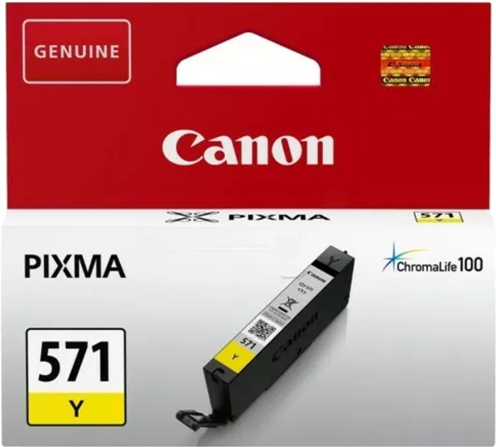 Картридж Canon CLI-571 Yellow (0388C001) - зображення 1