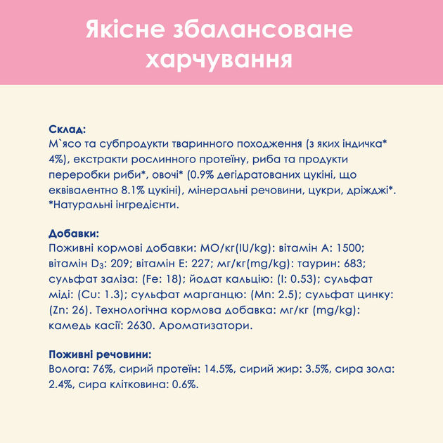 Упаковка вологого корму для кошенят Purina Cat Chow Kitten шматочки в желе з індичкою та цукіні 85 г x 26 шт (7613039856154) - зображення 9