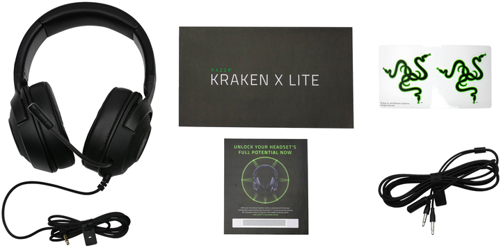 Навушники Razer Kraken X Lite Over-Ear Wired Microphone Black (RZ04-02950100-R381) - зображення 6