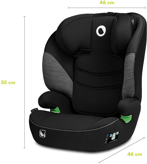 Автокресло Lionelo Lars I-Size 15-36 кг Black Grey (LO-LARS I-SIZE BLACK GREY) - изображение 9