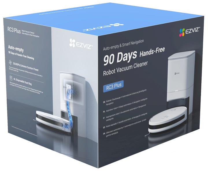 Робот-пилосос Ezviz RC3 PLUS з док-станцією (6941545618968) - зображення 15