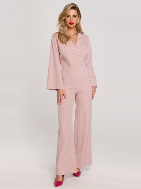 Kombinezon Makover Jumpsuit K147 L Crepe Pink (5903887682800) - obraz 1