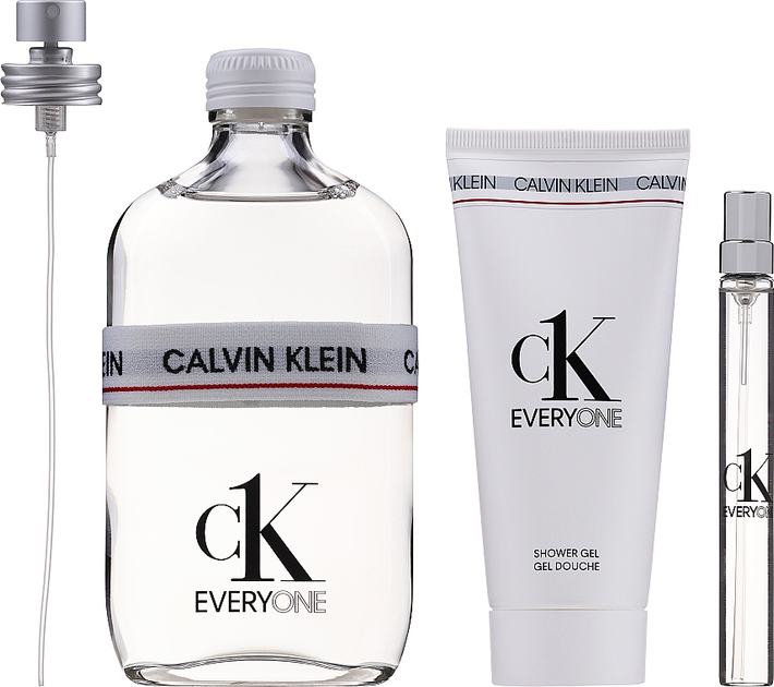 Zestaw damski Calvin Klein Ck Everyone Zero Woda toaletowa damska 200 ml + Woda toaletowa damska 10 ml + Shower Gel 100 ml (3616303455026) - obraz 1