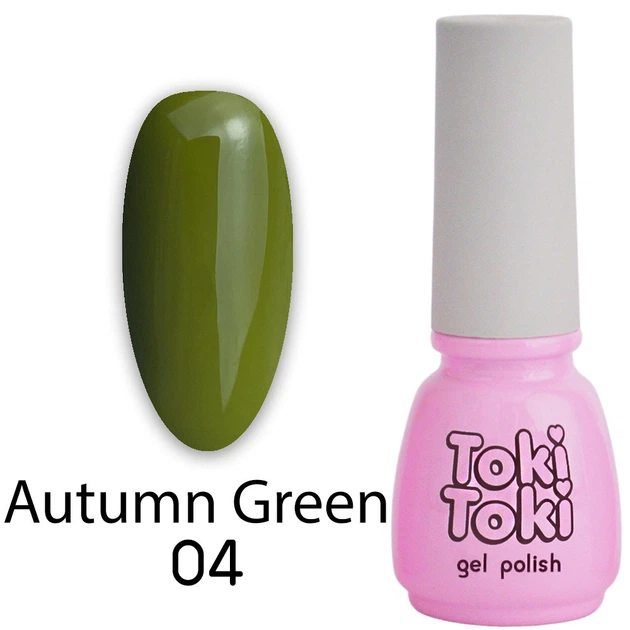 Гель-лак Toki Toki Autumn Green AG04, 5 мл - Фото 1 Гель-лак Toki Toki Autumn Green AG04, 5 мл - изображение 1