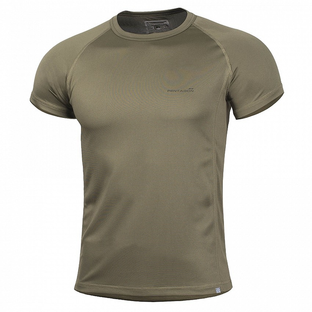 Футболка для тренувань Pentagon Body Shock Activity Shirt Olive Green S - зображення 1