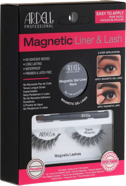 Zestaw rzęs Ardell Magnetic Liner & Lash False Eyelashes Demi Wispies (74764368515) - obraz 1