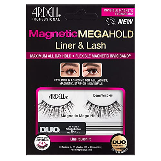 Набір вій Ardell Magnetic Megahold Liner y Lash Demi Wispies 2 шт (74764368249) - зображення 1