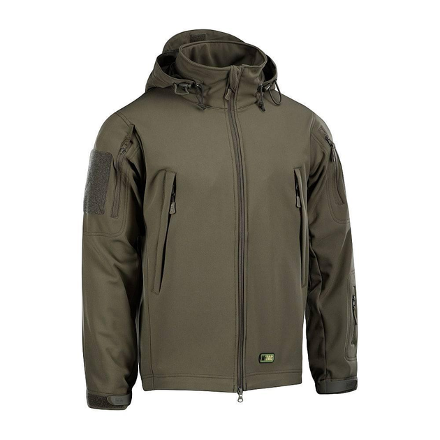 M-Tac куртка Soft Shell Olive, тактична зимова куртка олива, військова куртка для ВСУ олива зимова 2XL - зображення 1