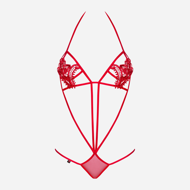 Body erotyczne damskie Obsessive Luiza S/M Czerwone (5900308553565) - obraz 3