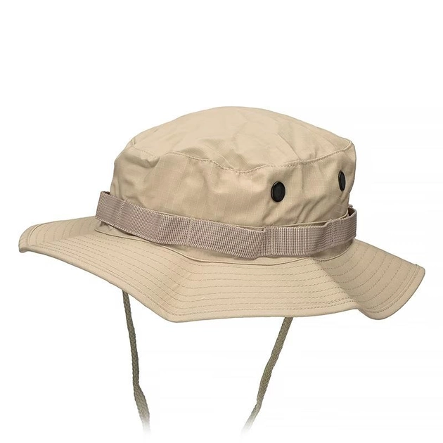 Панама тактична MIL-TEC US GI Boonie Hat Khaki Хакі XL - зображення 1