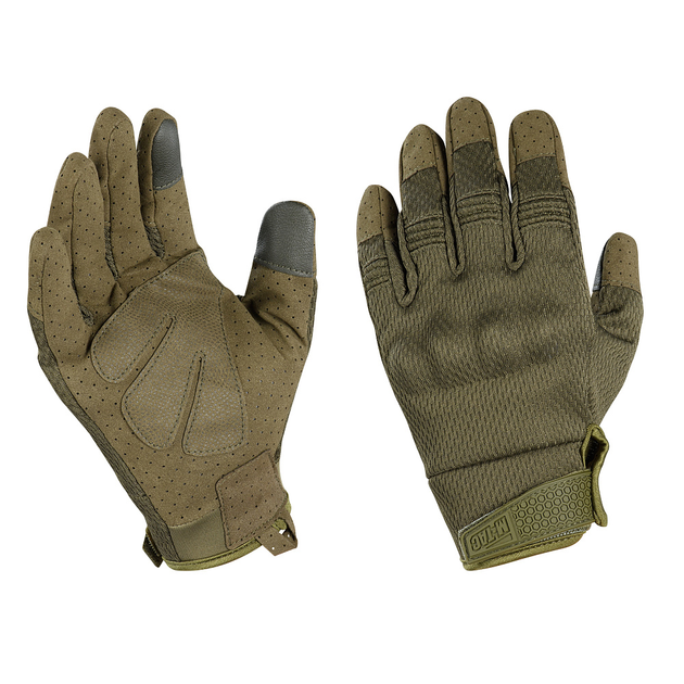 M-Tac перчатки A30 Olive, тактические перчатки зсу, военные перчатки, перчатки олива, мужские перчатки - изображение 1