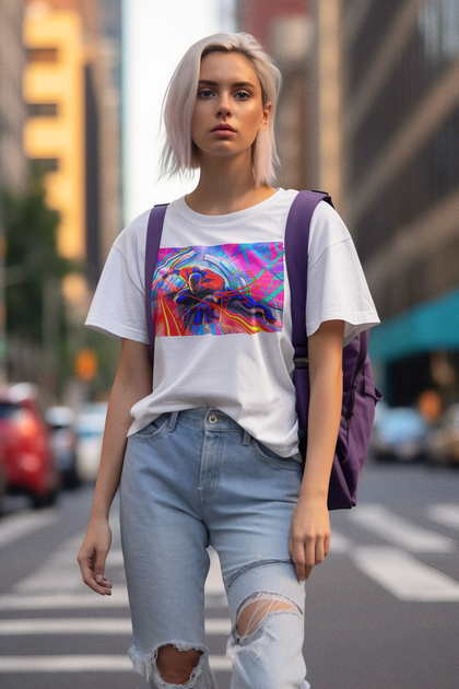 Футболка белая с принтом Человек паук Паутина Вселенных Spider Man across the Spider Verse Мигель Push IT - изображение 2