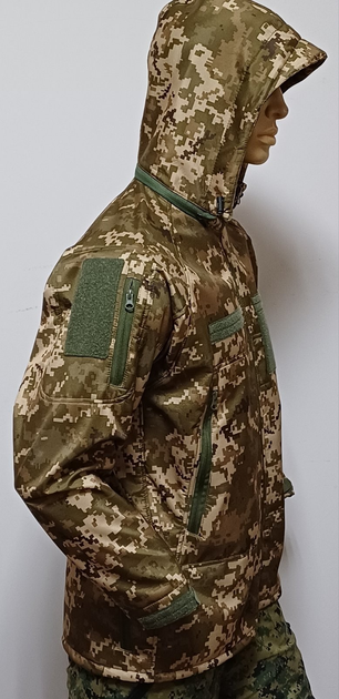 Тактична Куртка SEAM SoftShell PIXEL UA, розмір 58 (SEAM-PXL-7089-58) - изображение 2
