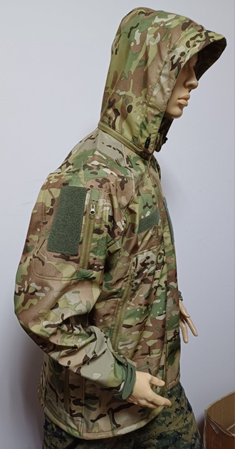 Тактична Куртка SEAM SoftShell Multicam, розмір 52 (SEAM-7089-52) - изображение 2