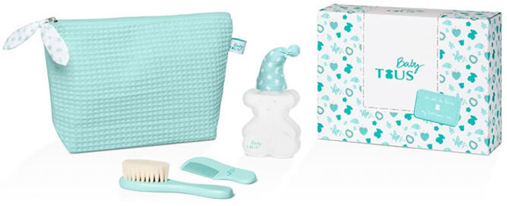 Zestaw dla dzieci Tous Baby Woda toaletowa 100 ml + Beauty Bag + Grzebienie dla niemowląt 2 szt (8436603330015) - obraz 1