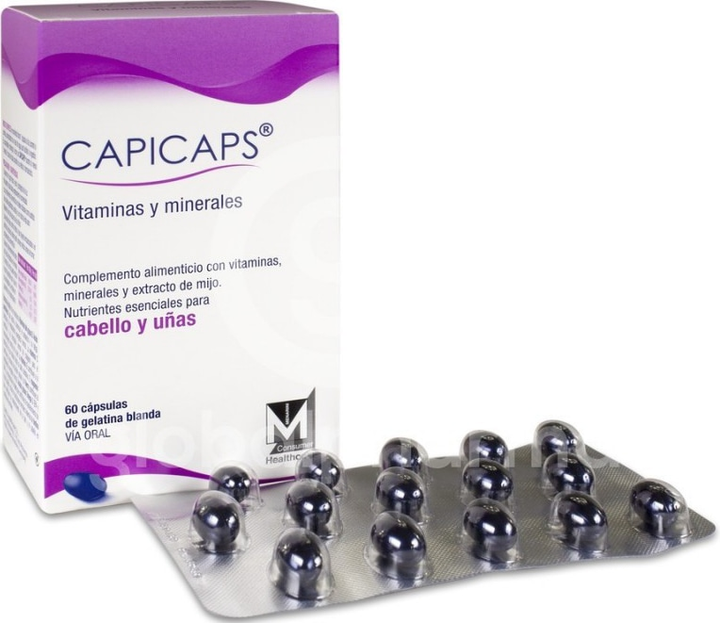 Suplement diety Menarini Capicaps Cabello Y Unas 60 Cápsulas (8437010967108) - obraz 1
