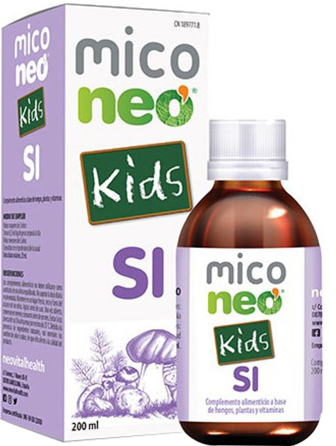 Kompleks witamin i minerałów Neovital Mico Neo Si Kids Syrup 200ml (8436036590888) - obraz 1
