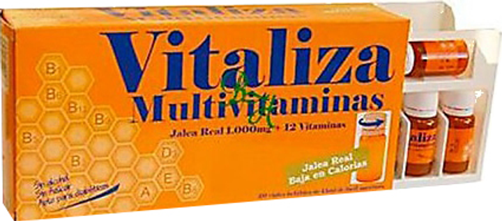 Комплекс вітамінів та мінералів Pharma Otc Vitaliza Royal Jelly Multivitamins 20 ампул (8436017721843) - зображення 1