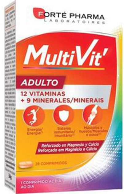 Kompleks witamin i minerałów Fort Pharma Energy Multivit Adult 28comp (8470001517937) - obraz 1