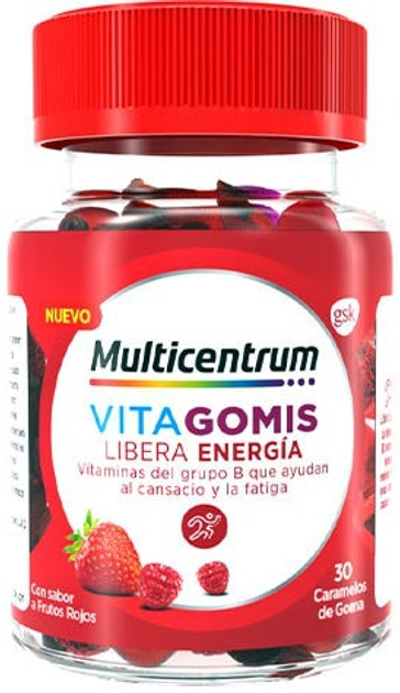 Комплекс вітамінів та мінералів Multicentrum Vitagomis Energy 30 цукерок (5054563119063) - зображення 1