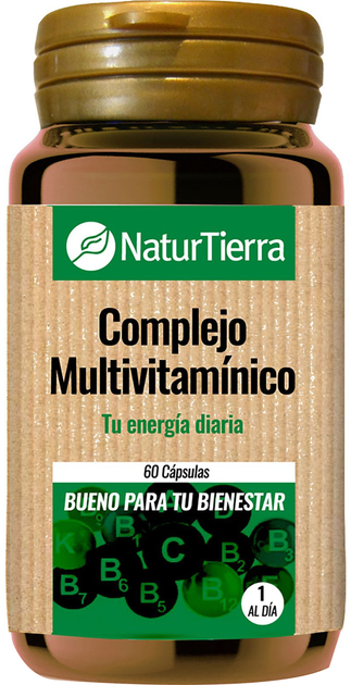 Комплекс вітамінів та мінералів Naturtierra Complejo Multivitamínico 60 капсул (8412016361938) - зображення 1
