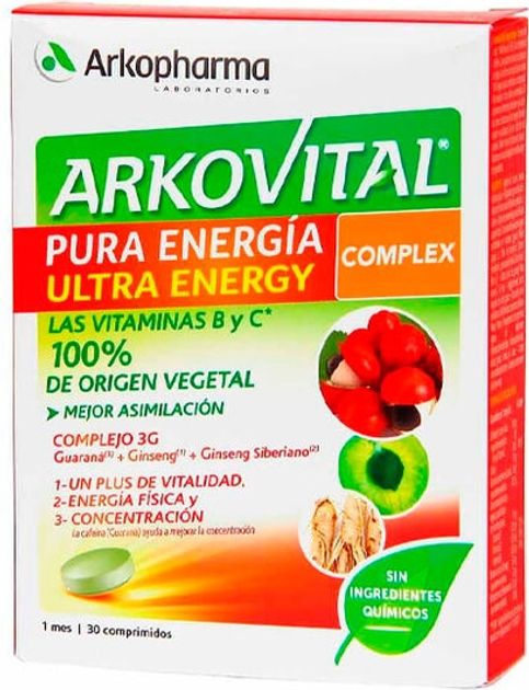 Suplement diety Arkopharma Arkovital Ultra Energy Complex 30u (3578830124489) - obraz 1