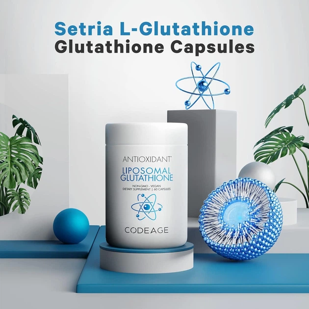 Липосомальный глутатион Codeage Liposomal Glutathione 60 капсул – фото,  отзывы, характеристики в интернет-магазине ROZETKA от продавца: Proteinlive