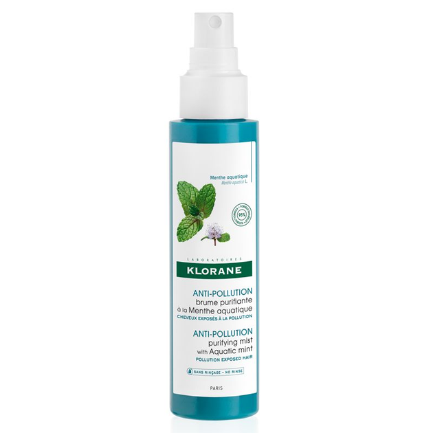 Spraye do włosów Klorane Anti-Pollution Purifying Mist With Aquatic Mint 100 ml (3282770144949) - obraz 1