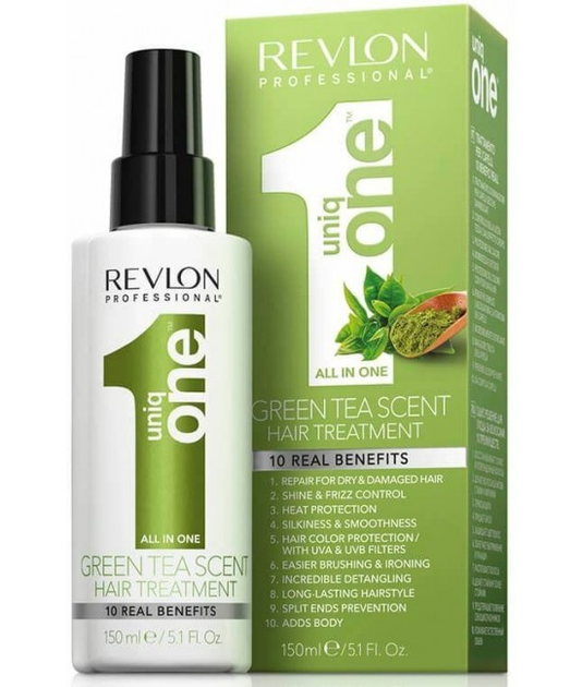 Spraye do włosów Revlon Uniq One Green Tea All In One Hair Treatment 150 ml (8432225096674) - obraz 1