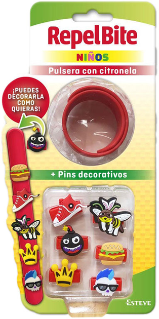 Bransoletka od wszystkich owadów Repel Bite Children Bracelet+ Decorative Pins 1U (8470002018433) - obraz 1