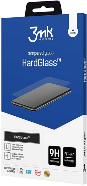 Szkło hartowane 3MK HardGlass dla Xiaomi Redmi 10 5G Black (5903108521291) - obraz 1