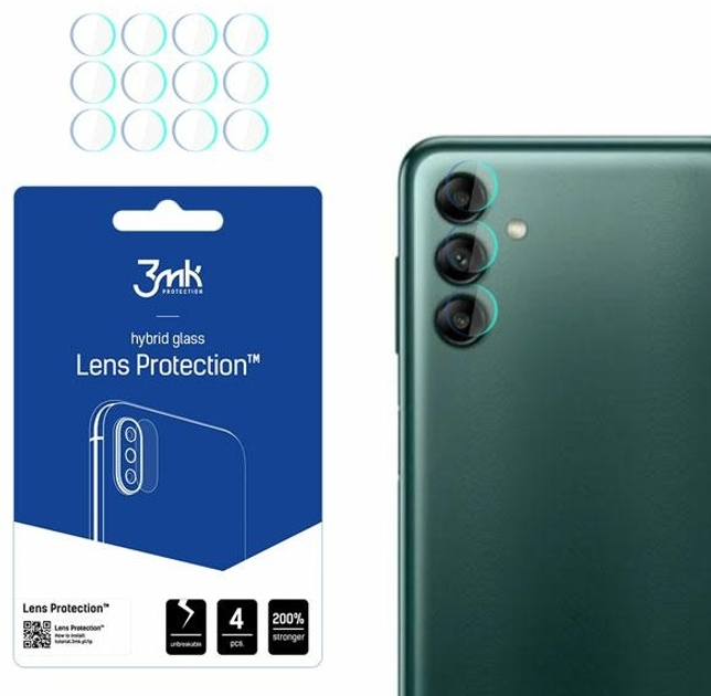 Szkło hybrydowe 3MK Lens Protection do obiektywu aparatu Samsung Galaxy A04s 4 szt (5903108491365) - obraz 2
