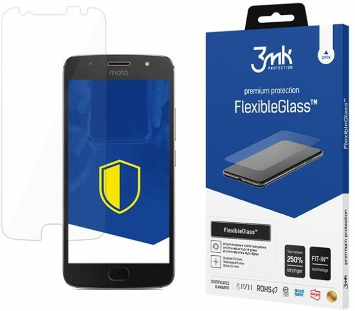 Szkło hybrydowe 3MK FlexibleGlass do Motorola Moto G5S Plus (5903108003193) - obraz 1